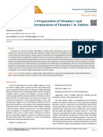 Preparation of Vitamin C and Method For Determination of Vitamin C in Tablets SCSOAJ - ms.ID.000114