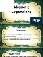 Idiomatic Expressions