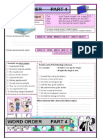 Word Order: Direct and Indirect Object