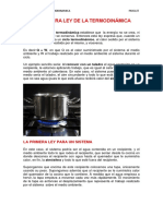 La Primera Ley de La Termodinámica