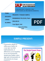 Tema: Presente Y Pasado Simple Docente: Ninamango Villegas, Pedro Curso: English Ix Alumno: Cuya Ogosi, José Ayacucho-Peru 2018