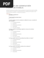 Encuesta de Satisfacción Padres de Familia