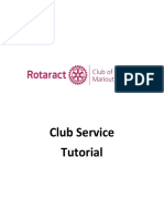 Rotaract Club Service Tutorial