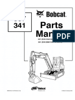 Bobcat 337 Excavator Parts Catalogue Manual SN 515411001 and Above PDF