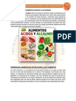 Alimentos Ácidos o Alcalinos