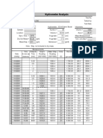 Hydrometer Analysis: Water / Disp. (HRS/MNS)