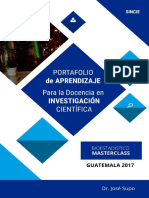 Portafolio de Aprendizaje para La Docencia en Investigación Científica