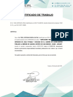 Certificado de Trabajo 2