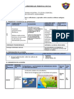 Sesión de Aprendizaje Personal Social 2018