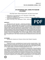 Effect of Potassium Chloride On Expansive Soils