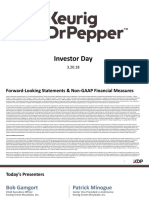 KDP DPS Keurig DR Pepper Investor Day March 2018