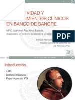 Normatividad Y Procedimientos Clínicos en Banco de Sangre.: MPC. Martínez FDZ Alma Estrella