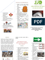 Triptico para Simulacro de Sismo