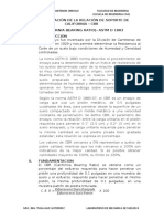 Determinación de La Relación de Soporte de California - CBR (California Bearing Ratio) - Astm D 1883 I. Introduccion