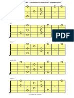 Basic Jazz Guitar Arpeggio Fingerings