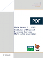 Model Answer Q1, 2013: Institution of Structural Engineers Chartered Membership Examination