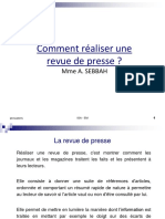 Revue de Presse