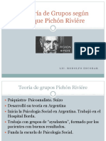 La Teoría de Grupos Según Enrique Pichón Riviére