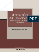 Reposicion Del Trabajador Por Las Vias Ordinaria y Amparo