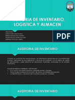 Auditoria de Inventario, Logistica y Almacen