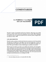 David Landes. La Pobreza y La Riqueza de Las Naciones