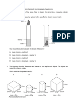 Density (Multiple Choice) QP