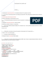 Genetics Entrance Questions