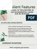 Procedure Environmental Cases