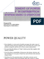 Enhancement of Power Quality in Distribution System Using D-Statcom