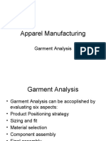 Apparel Manufacturing: Garment Analysis