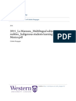 2015 - La Manzana - Multilingual Subjective Realities - Indigenous Students Learning English in Mexico - Stamped