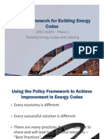 Policy Framework For Building Energy Codes