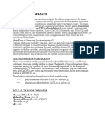 Coagulant (Pac) and Flocculant (Pam)