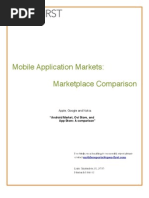 Market Comparison: Nokia Ovi Store, Google Android Marketplace, Apple App Store