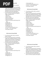 Self-Awareness Personal Profile