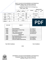 Time Table 2017 Cse