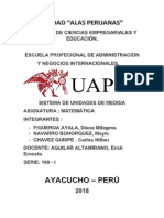 Trabajo de Matematica Uap