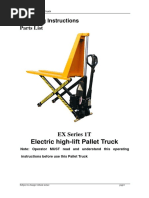 Electric High-Lift Pallet Truck Operation Instraction PDF