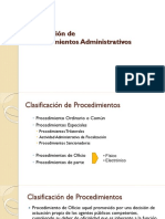 Procesal Administrativo III - Calificación de Procedimientos Administrativos