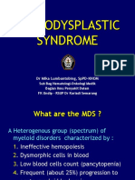 Myelodysplastic Syndrome: DR Mika Lumbantobing, Sppd-Khom