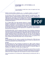 Coca-Cola Bottlers Philippines, Inc. V. City of Manila, Et. Al. G.R. No. 156252 June 27, 2006 Chico-Nazario, J.: Doctrine