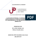 La Rotación de Personal en Las Organizaciones y Su Repercusión en La Productividad