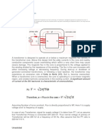 Transformer Overflux Protection