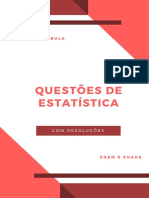 Questões de Estatística - Enem-Enade (Com Resoluções) - Prof MSC Uanderson Rebula