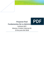 Proyecto Final Fundamentos de Administracion