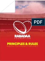 Rabadaa Cup Principles and Rules