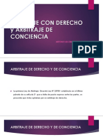 Arbitraje Con Derecho y Arbitraje de Conciencia