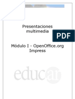 Presentaciones OpenOffice Primer Modulo