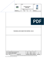 Technical Data Sheet For Control Valve