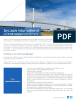 Systech International Contract Management Services Web